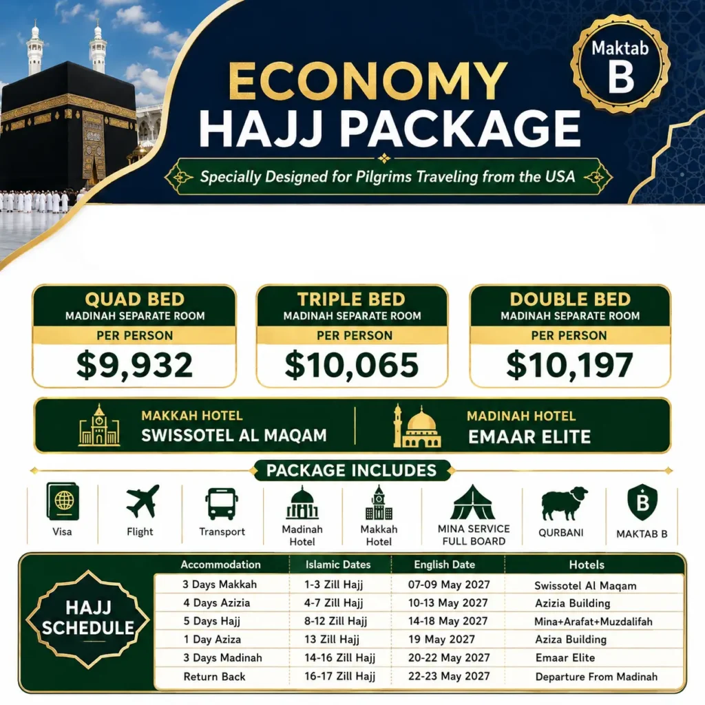 Economy Hajj package -