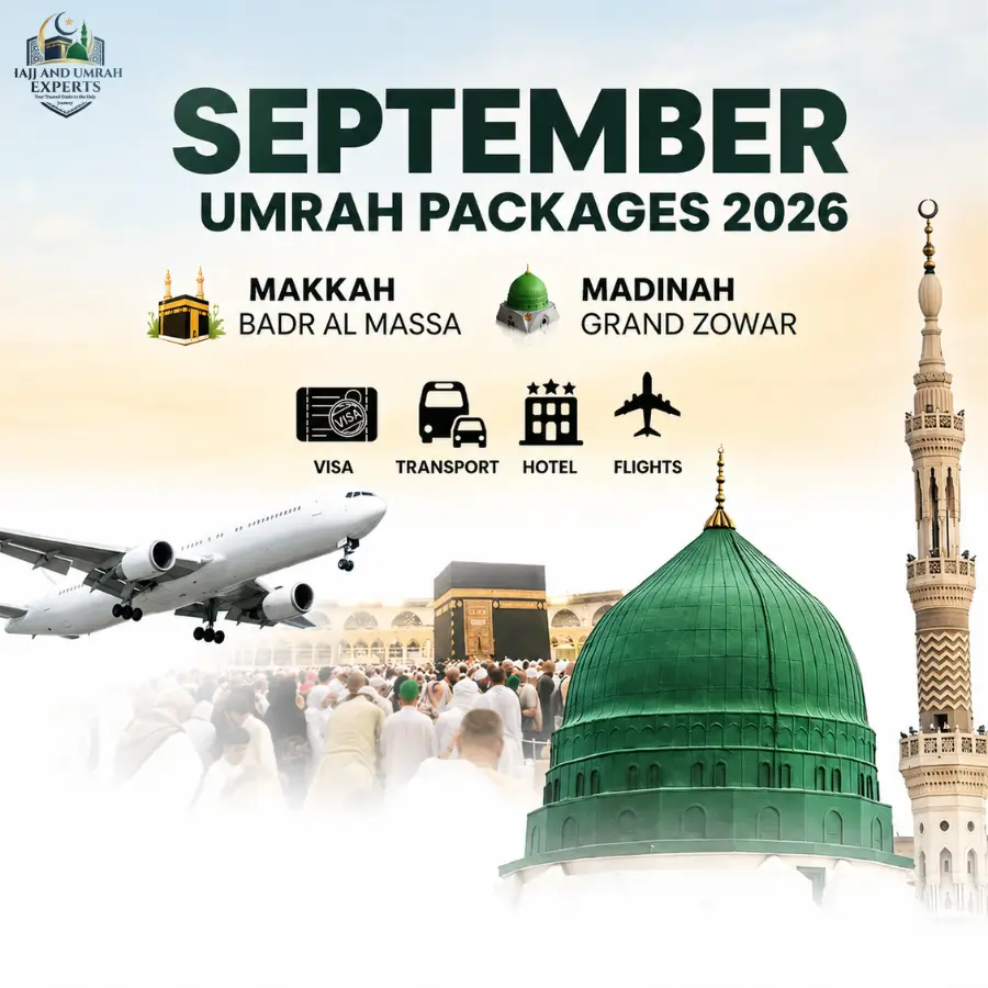 September Umrah 2026 - Hajj and Umrah Experts