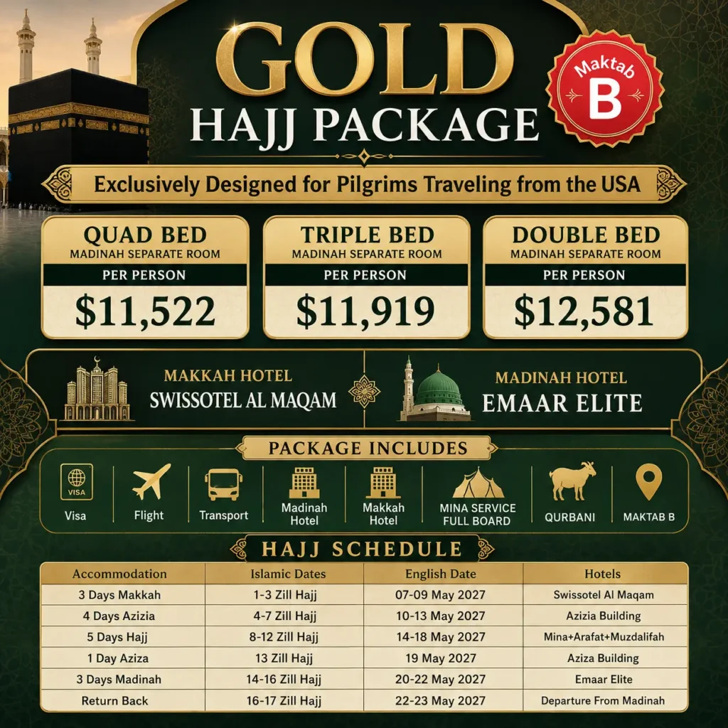 gold hajj packages - Hajj and Umrah Experts