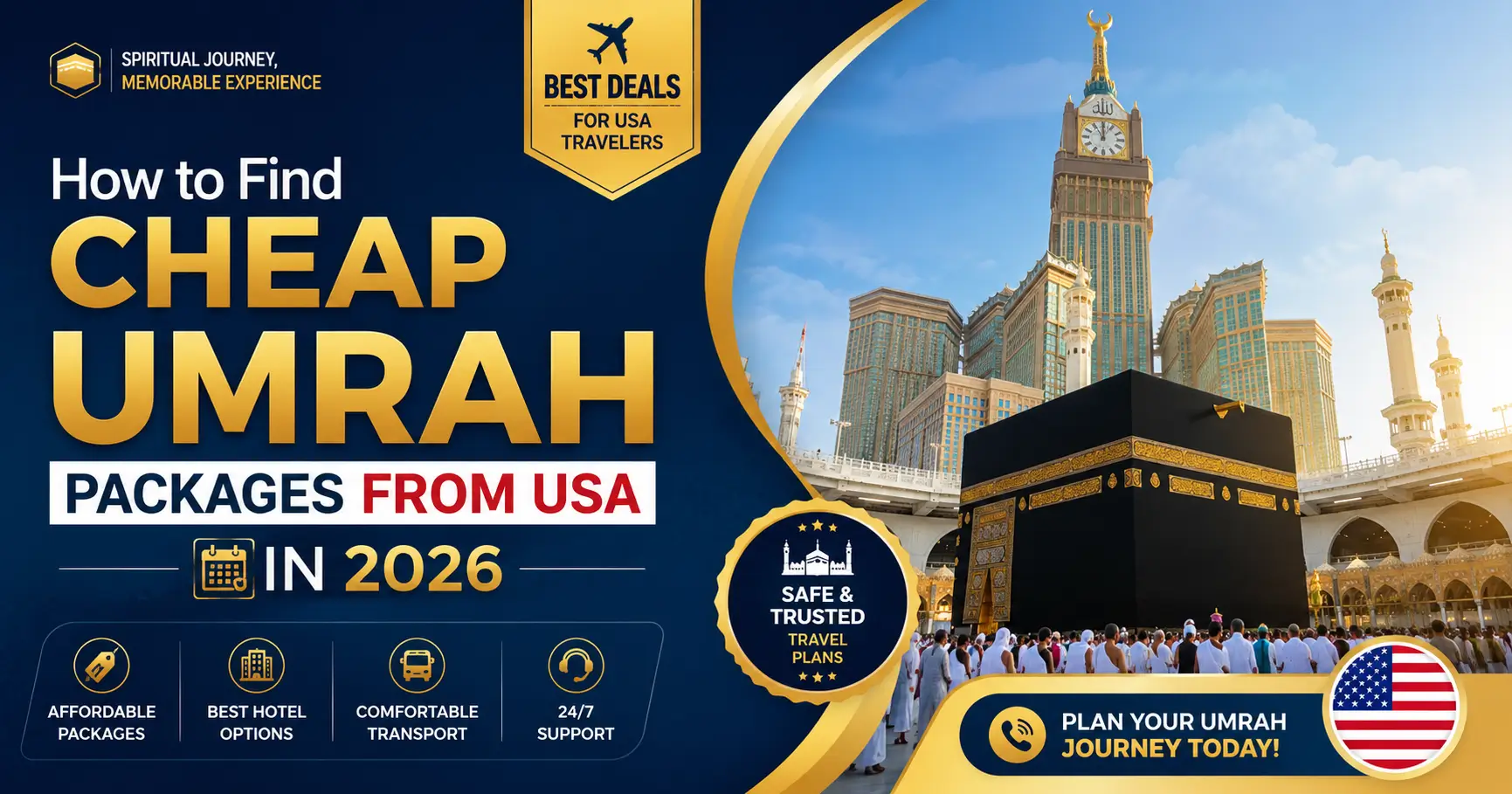 How to Find Cheap Umrah Packages From USA in 2026 - Hajj and Umrah Experts
